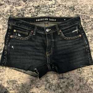 American Eagle Outfitters Dark Blue Jean Shorts